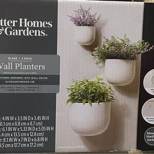 Wall Planters, White, 3-Pack
